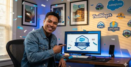 Salesforce JavaScript Developer I certification badge