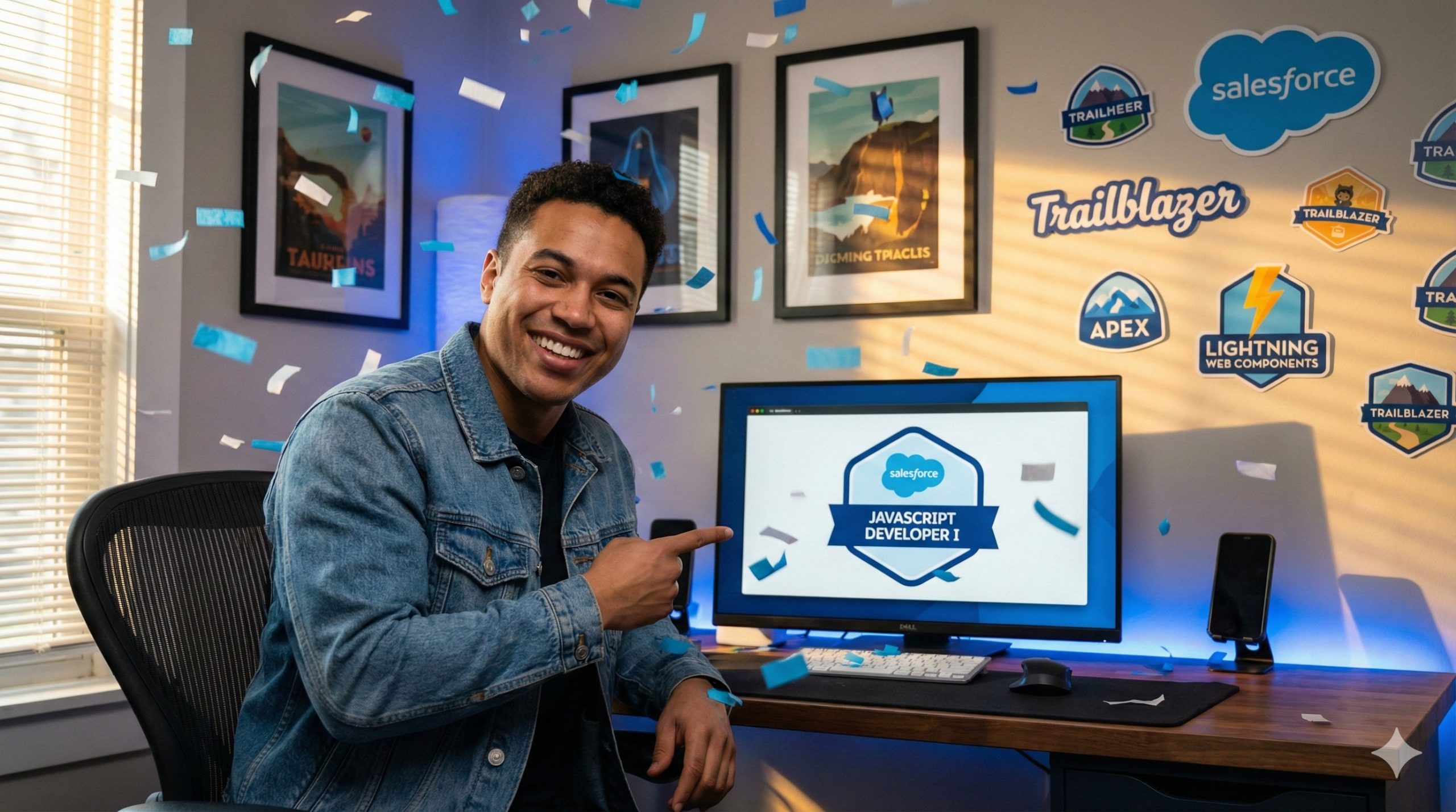 Salesforce JavaScript Developer I certification badge