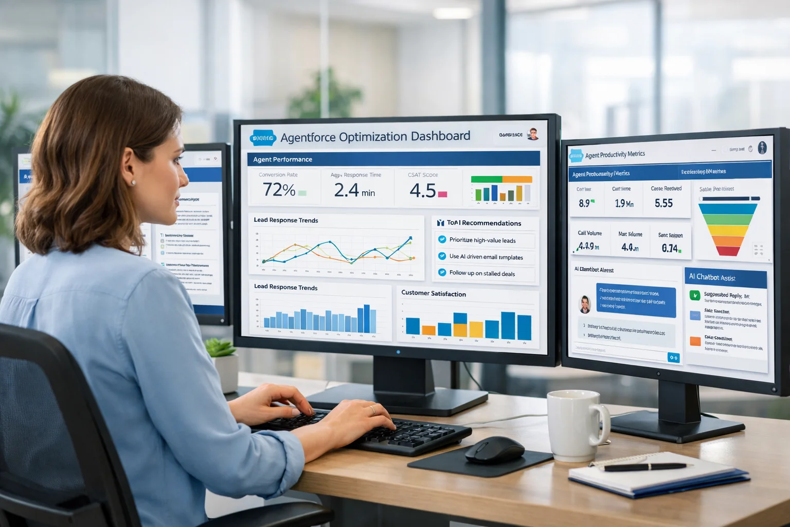 Agentforce optimization dashboard