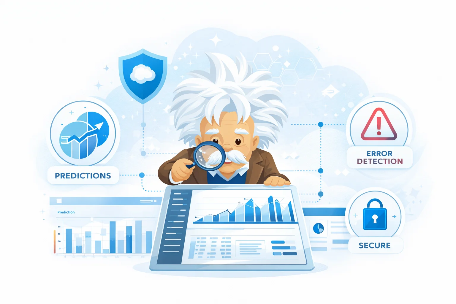 Salesforce Einstein AI analyzing data