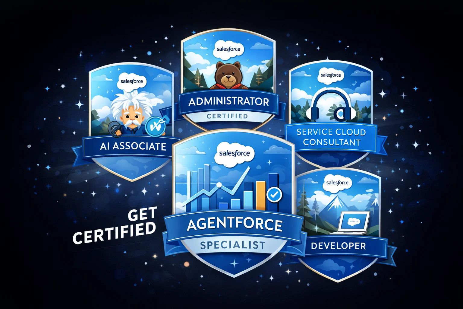 Salesforce certification badges