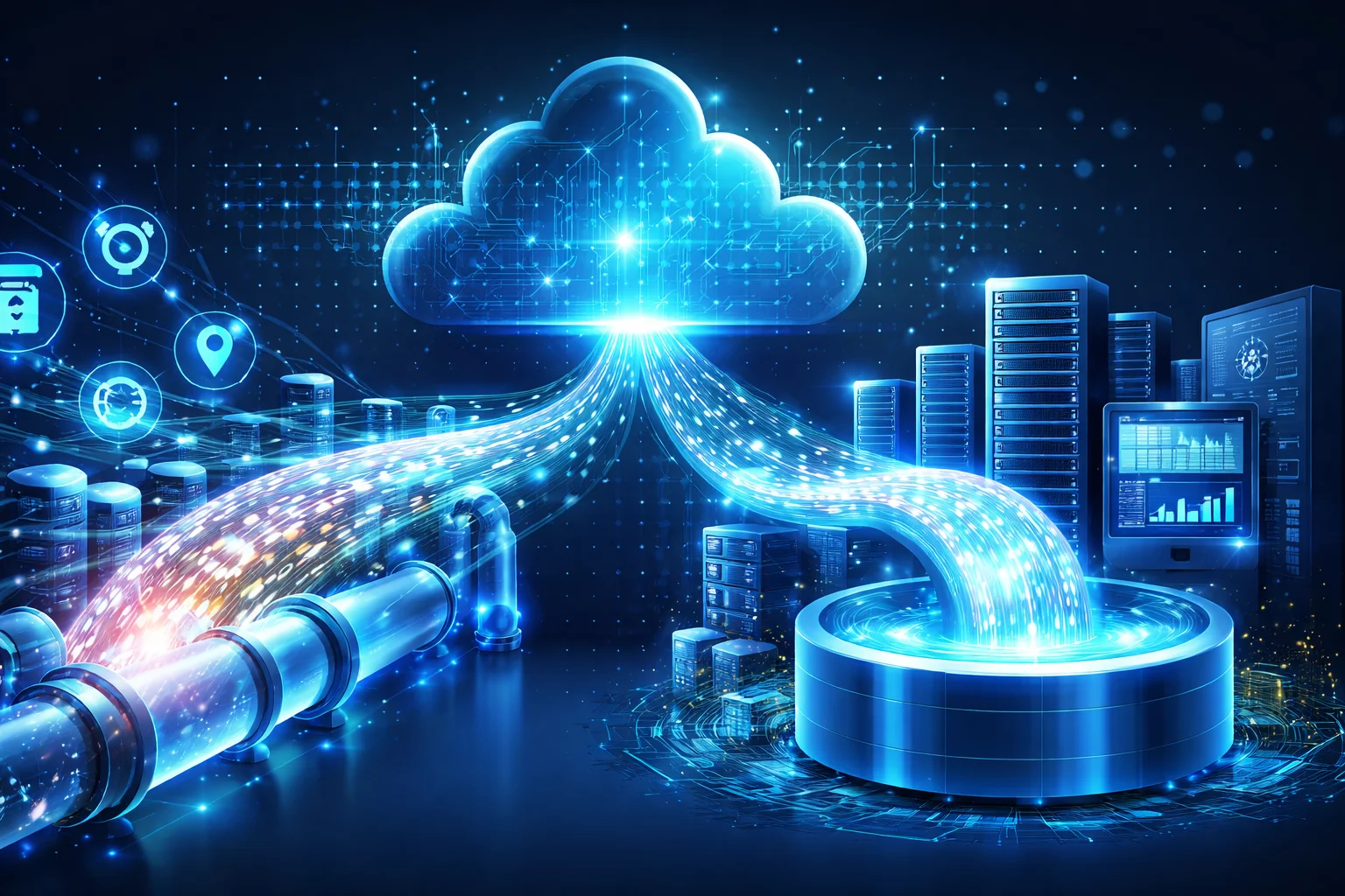 Data streams and digital lake architecture