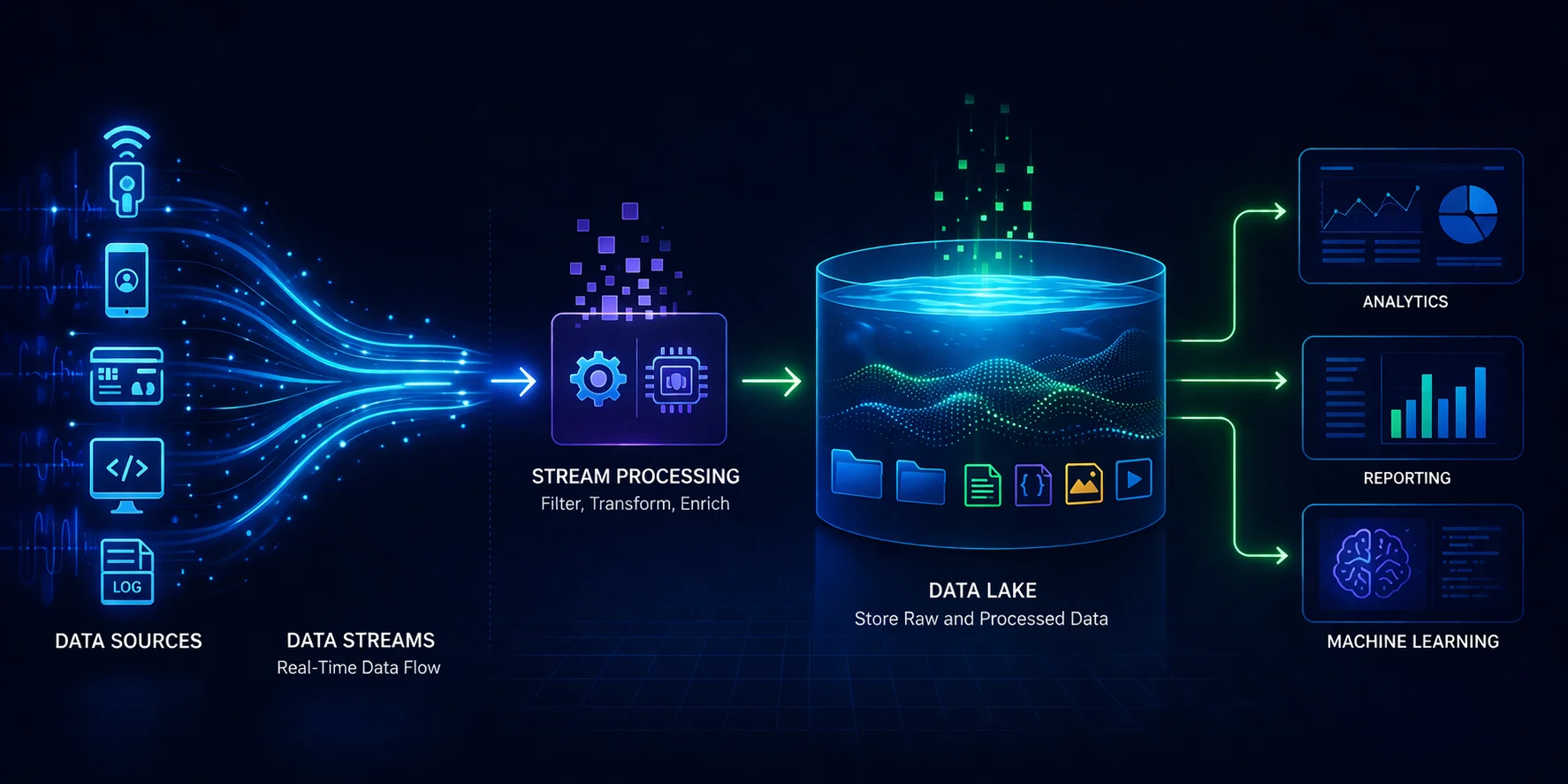 Integrating Data Streams with Data Lakes
