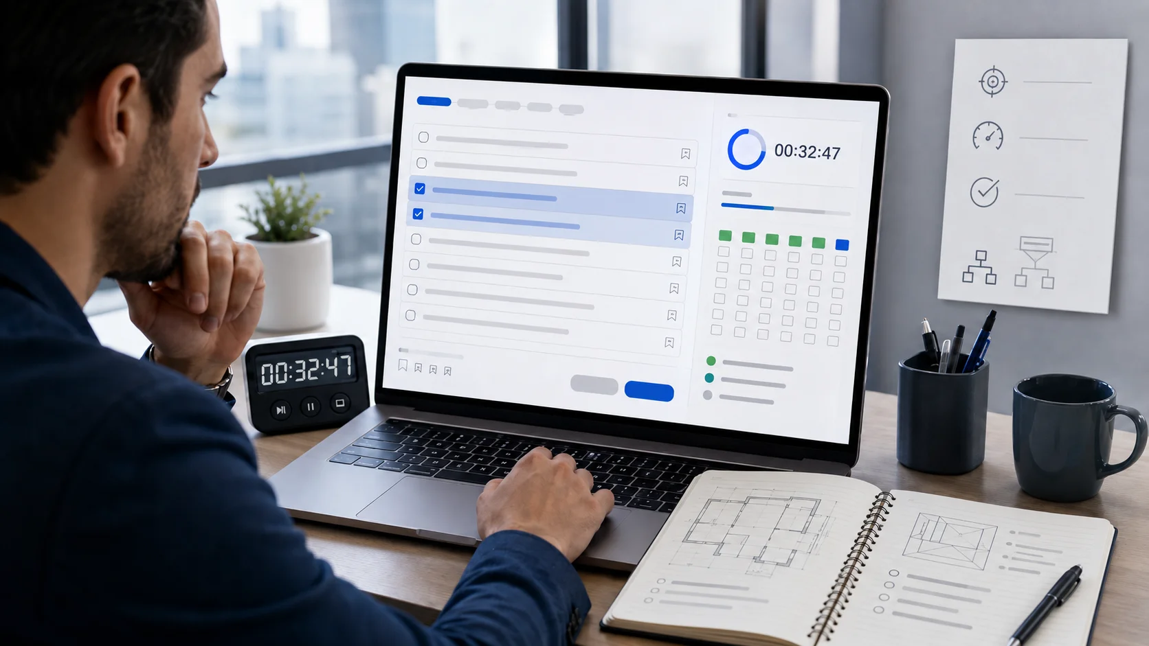timed exam practice and multiple-select accuracy