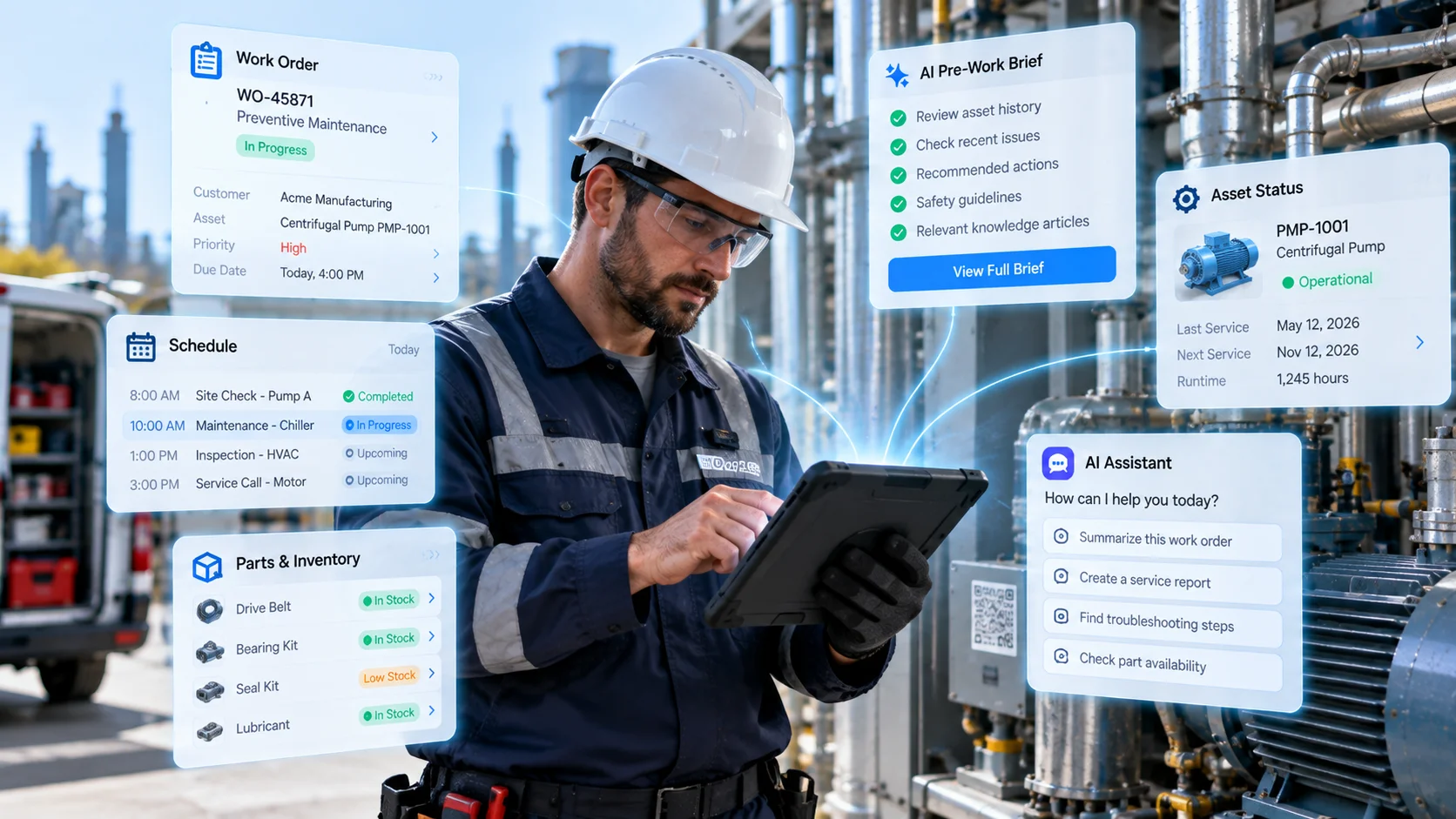 AI-Assisted Industrial Field Service