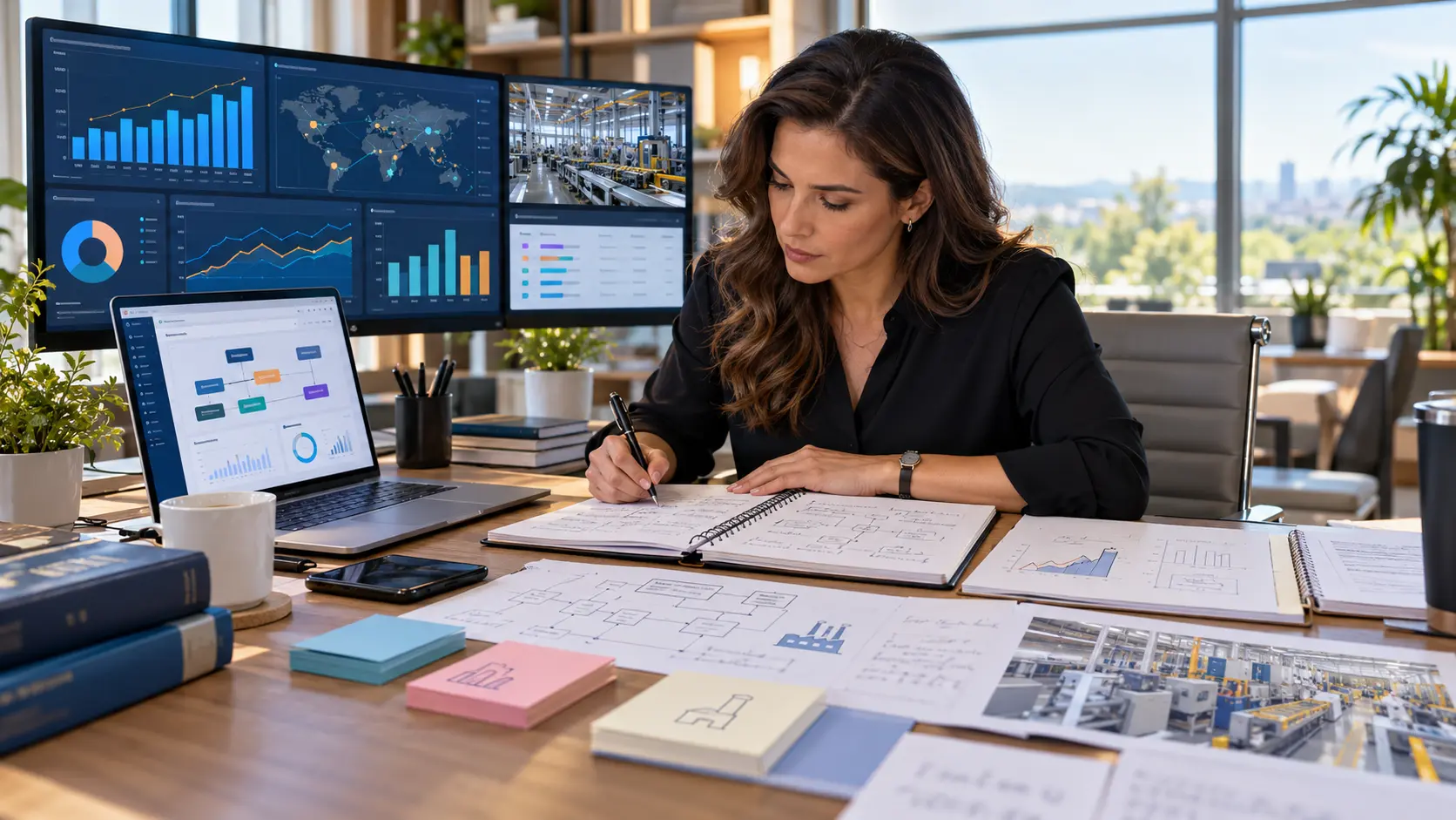 Salesforce manufacturing consultant preparing